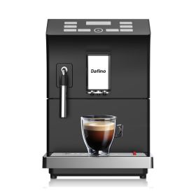 Dafino-205 Fully Automatic Espresso Coffee Maker w/ Milk Frother;  Black (Color: BLACK)